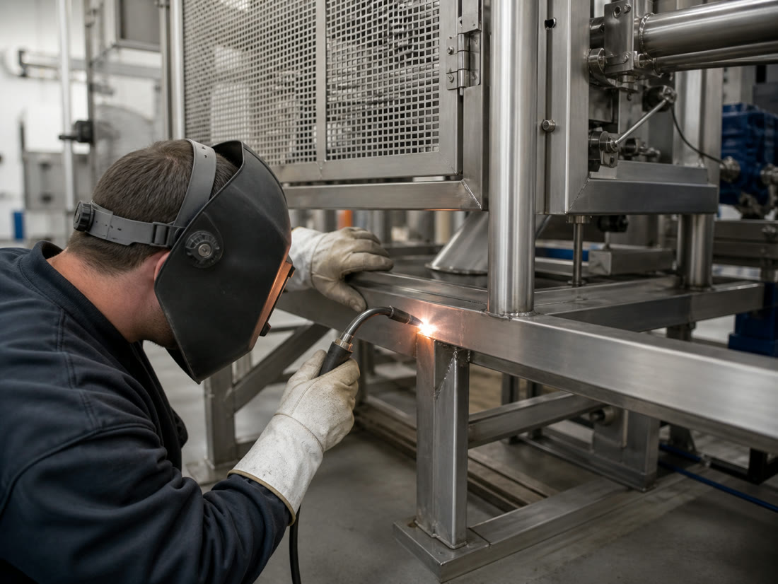 Manutenção industrial com aço, metais, corte e solda na D6 Metais