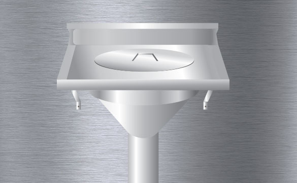 Expurgo em aço inox sob medida