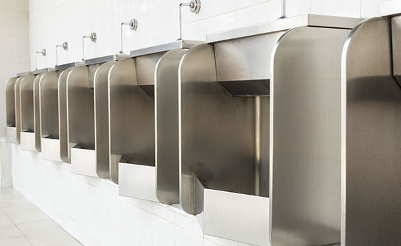 Mictório em aço inox