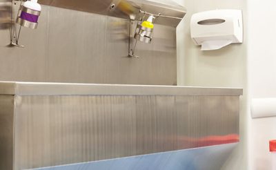 lavatório em aço inox sob medida